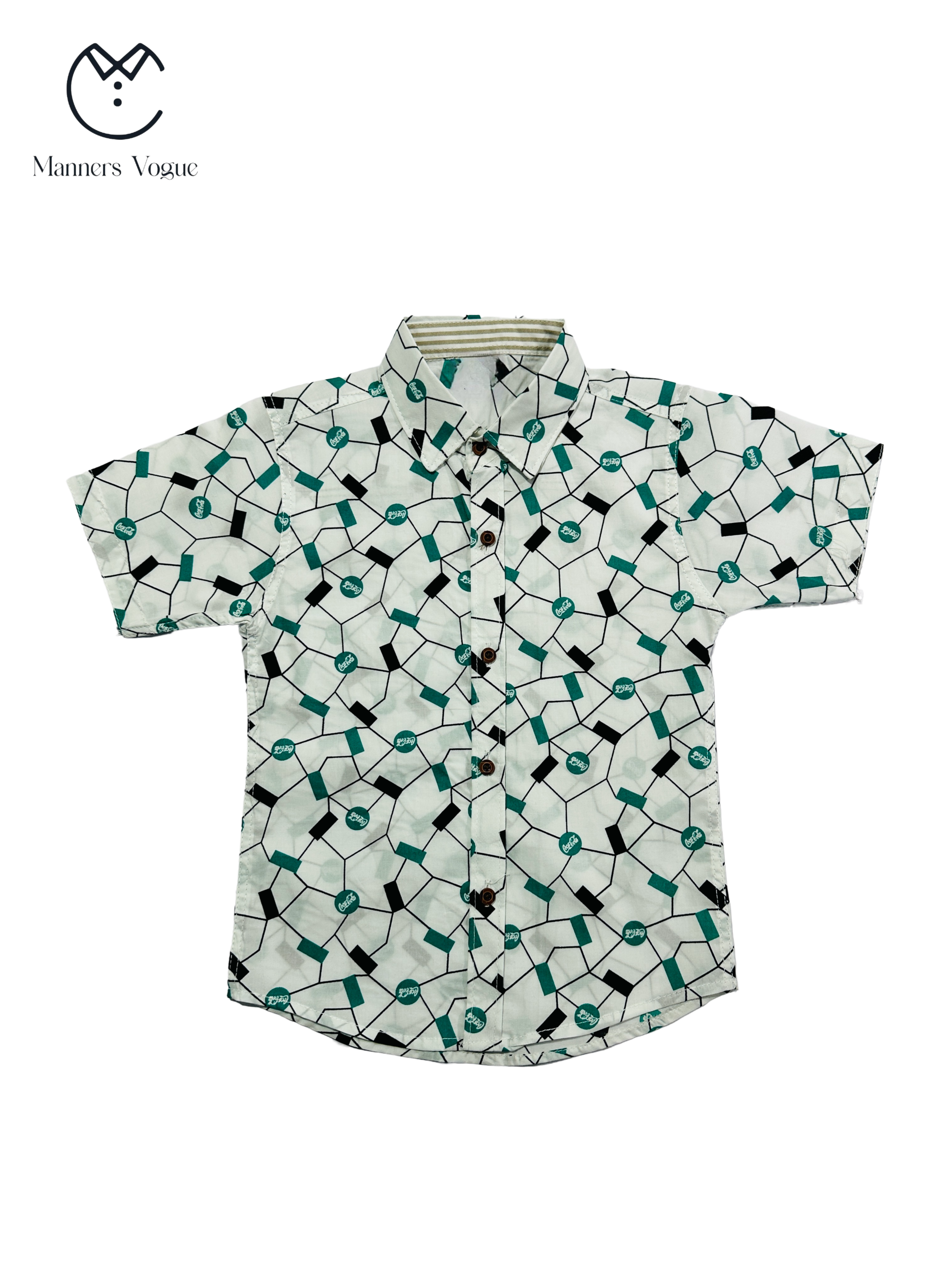 Kids' Abstract Pattern Short Sleeve Shirt